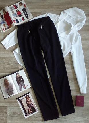 Черные базовые брюки с высокой посадкой акция - 50%