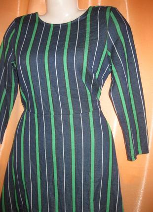 Бавовна15% приталена силуетна сукня плаття donna gina tricot км1589 відкрита спина з глибоким вирізом2 фото