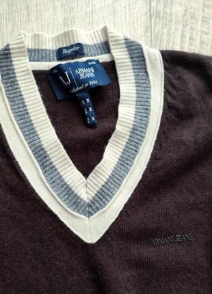 Armani jeans m кофта мягкая свитер пуловер2 фото