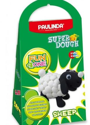 Детская масса для лепки super dough fun4one овечка (подвижные глазки), paulinda