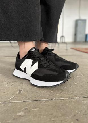Женские кроссовки new balance 327 white black 36-37-38-39-40-41