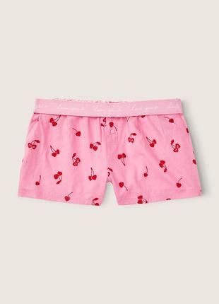 Фланелеві піжамні шорти victoria's secret pink