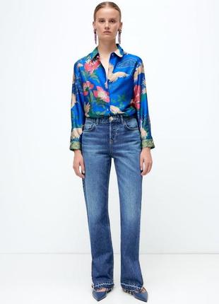 Zara шикарная женская блуза рубашка оригинал5 фото