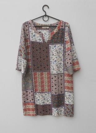 Легкое летнее платье с рукавом 3/4 rayon