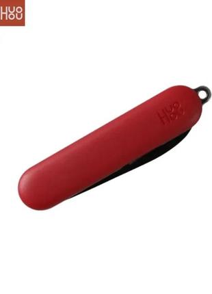 Оригінальний складаний ніж для розпакування xiaomi mijia huohou червоний. ніж брелок для риболовлі, туристичний