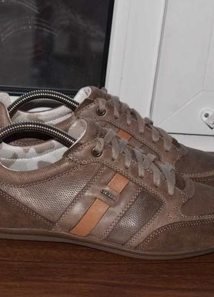 Geox respira sneakers мужские кожаные кроссовки джеокс респира6 фото