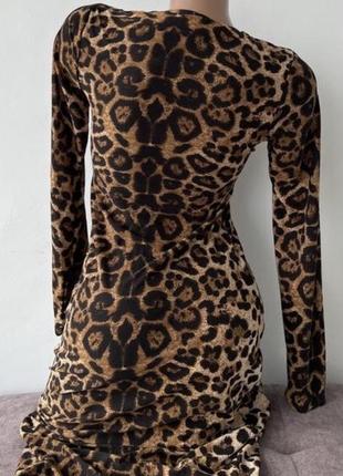 Плаття, сукня , силуэтное платье в леопардовый принт, лео2 фото