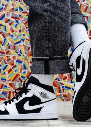 Шкіряні кросівки nike Femmenine air jordan retro