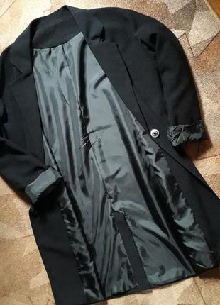 Удлиненный пиджак  тренч  легкое пальто3 фото