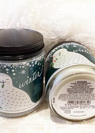 Свеча ароматизированная bath and body works winter свічка