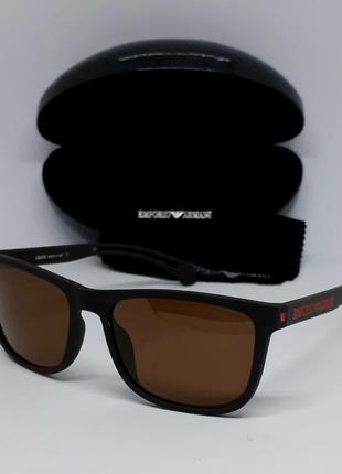 Чолові  emporio armani сонцезахисні окуляри коричневі матові