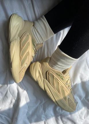 Adidas ozelia beige жіночі бежеві брендові кросівки адідас демісезон весна осінь женские бежевые кроссовки весна осень тренд