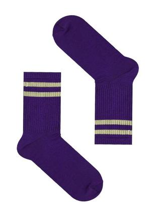 Фиолетовые высокие носки. sox1 фото