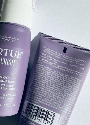 Virtue flourish shampoo/conditioner for thinning hair шампунь та кондиціонер для тонкого волосся4 фото