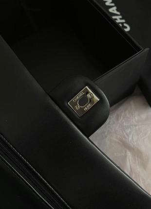 Сумка сумочка chanel шанель чорна через плече ланцюг мода багет шкіра кожа тренд мода цепь6 фото