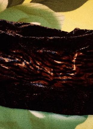 Шарф хомут баохат велюровий велюр  хустку на голову шаль косынка косинка1 фото