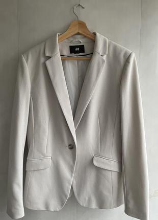 Піджак h&m сіро-бежевого кольору