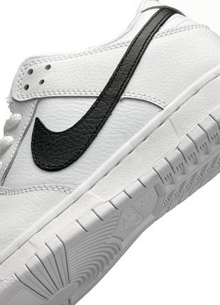 Код b1579 жіночі кросівки nike sb dunk low retro all white black10 фото