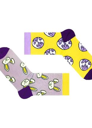 Різнопарні стильні шкарпетки "яйце-райце" від sox1 фото