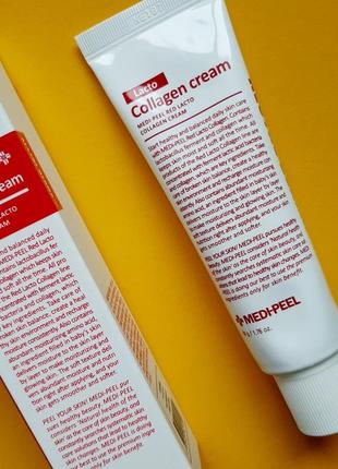 Medi-peel red lacto collagen cream зміцнюючий крем з колагеном і лактобактеріями