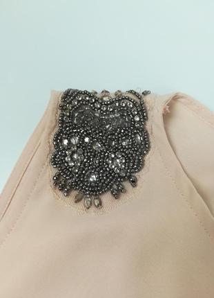 Платье zara с вышивкой бисером5 фото