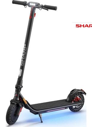 Электросамокат sharp em-ks1aeu-b 350 вт 36v (6,6 ah) 8,5" black гарантия!