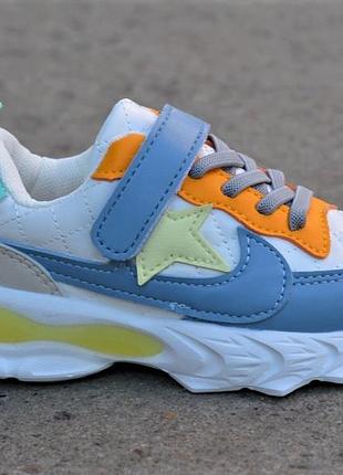 Стильні кросівки angel на дівчинку білі р28-29