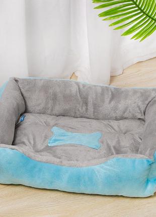 Лежак для котів собак taotaopets 545508 blue m （58*46cm）2 фото
