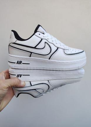 Кросівки nike air force 1`07 white&black6 фото