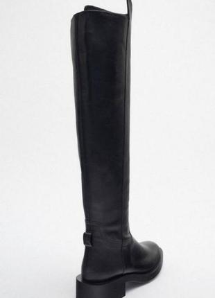 Шкіряні чоботи zara3 фото