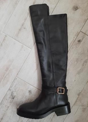 Шкіряні чоботи zara5 фото
