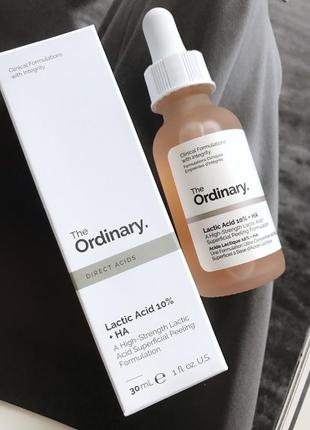 Пілінг з молочною кислотою the ordinary - lactic acid 10% + ha. оригінал. новий.📦є відправка новою поштою