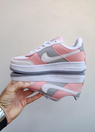 Жіночі кросівки nike air force 1 shadow white/gray3 фото