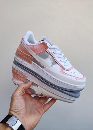 Жіночі кросівки nike air force 1 shadow white/gray5 фото