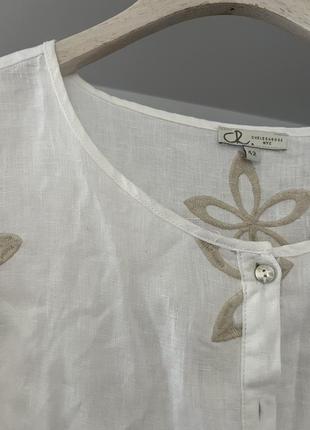 Крутая льняная блузка zara3 фото