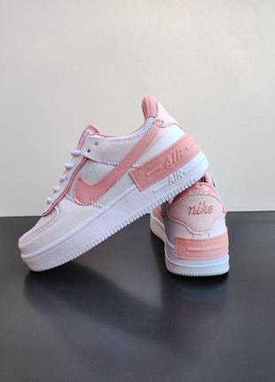 Жіночі кросівки nike air force 1 shadow white/pink7 фото