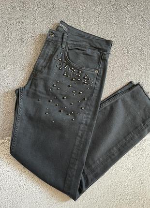 Джинси з бусінами premium denim collection розмір 38 (412424800)
