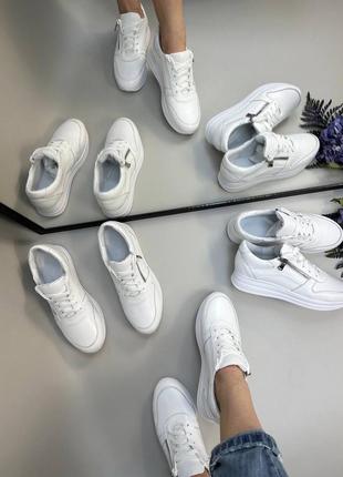 Нереально удобные кроссовки кожаные белые много цветов на выбор9 фото