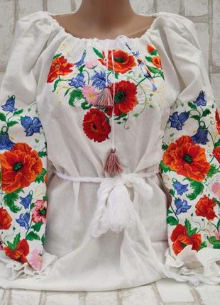 Вышиванка женская солайко на натуральной ткани s-2хl р.1 фото