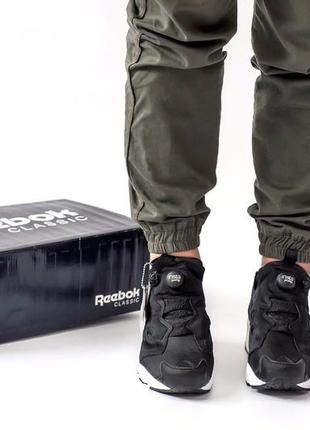 Шикарные женские кроссовки reebok insta pump black3 фото