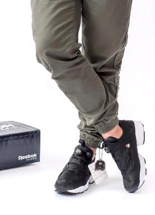 Шикарные женские кроссовки reebok insta pump black5 фото