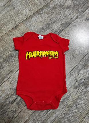 Бодик с коротким рукавом, ringspun, р. 6-9мес., 68-74, длинна 41см