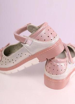Балетки — туфлі для дівчинки, 27 р.-17.5 см5 фото