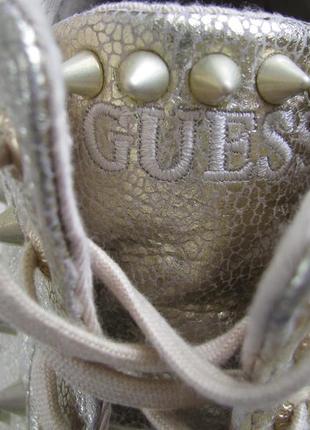 Кожаные кеды guess8 фото