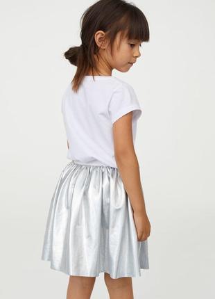 Юбка h&m металлик 2-4y {98-104см}/8-10y {134-140}2 фото