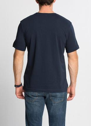 Синя чоловіча футболка lc waikiki / лз вайкікі з круглим вирізом3 фото