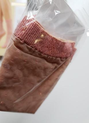 Жіночі шкарпетки в горох з люрексом 20 ден fiore3 фото