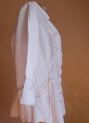 Шикарная блуза лен и хлопок marks&spencer британия2 фото