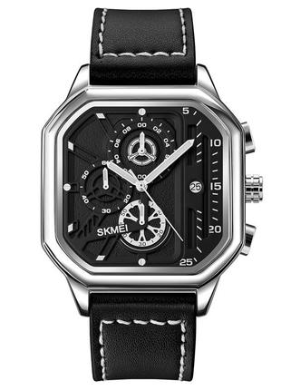 Спортивний чоловічий годинник skmei 1963si silver водостійкий наручний кварцевий