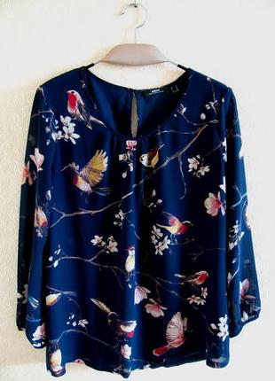 Брендова блуза mexx, пташки р. 48-50